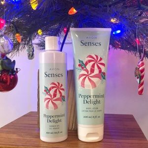 Avon Senses Peppermint Body Lotion and Shower Gel